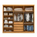 Ver imagem 4 de Guarda Roupa Venice Casal Quarto com 6 Portas e 4 Gavetas Cinamomo/Off White