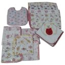 Ver imagem 1 de Kit 25 Fraldas 1 Cueiro Bordado 3 Babador Meniina