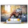 Papel de Parede Cidade Wall Street Bull 3d 6m² Ncd228 - 1