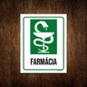 Kit 5 Placas Sinalização Hospitalar Farmácia - 1
