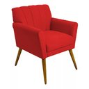 Ver imagem 1 de Poltrona Decorativa Cecília - Vermelho - Renascer Decor