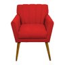 Poltrona Decorativa Cecília - Vermelho - Renascer Decor - 2