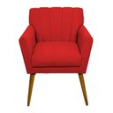 Ver imagem 2 de Poltrona Decorativa Cecília - Vermelho - Renascer Decor