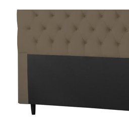 Cabeceira Imperatriz 1000 Plus Solteiro 900mm Suede Marrom Taupe - Simbal - 2