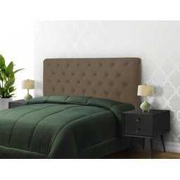 Cabeceira Imperatriz 1000 Plus Solteiro 900mm Suede Marrom Taupe - Simbal - 3
