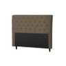 Cabeceira Imperatriz 1000 Plus Solteiro 900mm Suede Marrom Taupe - Simbal - 1