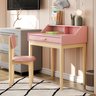 Escrivaninha Mdf Infantil com 1 Gaveta com Cadeirinha Infantil Rosa - 1