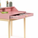 Ver imagem 5 de Escrivaninha Mdf Infantil com 1 Gaveta com Cadeirinha Infantil Rosa