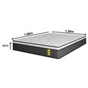Ver imagem 2 de Colchão de Casal 138x188x32 Supreme Firm Mola Ensacada Cinza Apolospuma