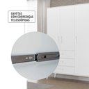 Ver imagem 5 de Cômoda Emilly Branco 4 Gavetas 1 Porta Móveis Canaã