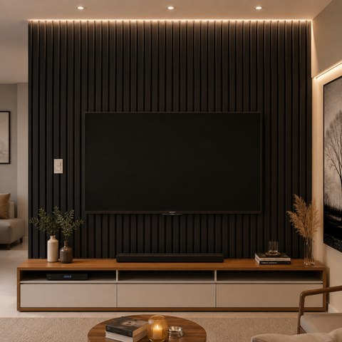 Kit 15 Painel Ripado 3D 2,70m x 16cm Decorativo