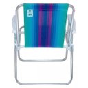 Ver imagem 5 de Cadeira de Praia Mor Alta de Alumínio Dobrável Sortida Colorida