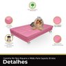 Caminha para Pet Gato Cachorro Cama Pet Caminha para Cachorro Suede Rose - 5