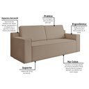 Ver imagem 5 de Sofá à Vácuo 3 Lugares Linha Luma Magic