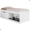 Box 2 Prateleiras Solteiro Uruguai com Kit Pet e Colchão Branco - 4