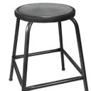 Ver imagem 3 de Banco Baixo de Metal Banqueta Empilhavel para Bar Cozinha Lanchonete - Preta