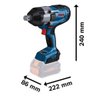 Chave de Impacto À Bateria Bosch Gds 18v-1050 H sem Bateria - 2