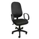 Ver imagem 1 de Cadeira Presidente Giratória Reclinável para Escritório Preto