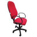 Ver imagem 2 de Cadeira Presidente Giratória Reclinável para Escritório em Jserrano Vermelho