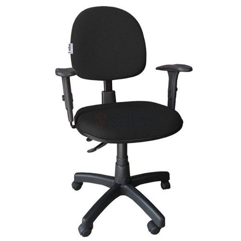 Cadeira Executiva Giratória Ergonômica Nr-17 Back System Escritório Jserrano Preto