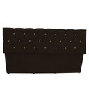 Ver imagem 3 de Calçadeira Baú Paris King 195 Cm Botão Strass Suede Marrom do Lar Móveis