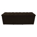 Ver imagem 1 de Calçadeira Baú Paris King 195 Cm Botão Strass Suede Marrom do Lar Móveis