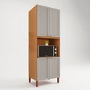 Ver imagem 2 de Paneleiro de Cozinha Maria 100% MDF Móveis Home com 04 Portas