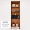 Ver imagem 4 de Paneleiro de Cozinha Maria 100% MDF Móveis Home com 04 Portas