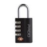Cadeado Pado Executive Tsa 4 Segredos Preto P/ Mala Bolsa Mochila - 1