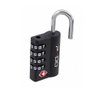 Cadeado Pado Executive Tsa 4 Segredos Preto P/ Mala Bolsa Mochila - 3