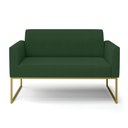 Ver imagem 3 de Sofá Namoradeira Base Industrial Dourado Marisa Veludo D03 - D?rossi