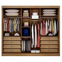 Ver imagem 3 de Guarda Roupa Casal Atlanta 3 Portas 8 Gavetas com Espelho Cumaru 23 – Novo Horizonte
