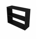 Ver imagem 1 de Armário Nicho Suspenso Multiuso em Mdf Preto 30x50x25cm (cxaxp)