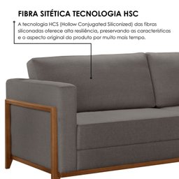 Sofá Living 3 Lugares Linho 194cm Paris - 6