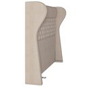 Ver mais imagens de Kit Cabeceira Cama Box Queen 160 Cm Madrid com Puff Recamier Santorini Linho Creme - Lyam Decor