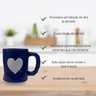 Jogo 2 Caneca Amassada 320ml para Chá Cappuccino - Azul - 3