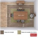 Ver mais imagens de Conjunto Sala de Jantar Mesa Tampo em MDP e 6 Cadeiras Úrsula Madesa