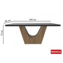 Ver imagem 3 de Conjunto Sala de Jantar Mesa Tampo em MDP e 6 Cadeiras Úrsula Madesa