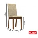 Ver imagem 4 de Conjunto Sala de Jantar Mesa Tampo em MDP e 6 Cadeiras Úrsula Madesa