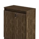 Ver imagem 3 de Balcão Para Escritório 2 Portas ME4149 Nogal - Tecno Mobili