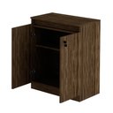 Ver imagem 4 de Balcão Para Escritório 2 Portas ME4149 Nogal - Tecno Mobili