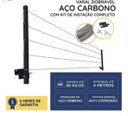 Ver imagem 5 de Varal Mágico Dobrável Retrátil de Parede Reforçado Articulado Roupas 60 kg Dobrável
