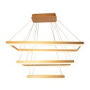 Ver imagem 1 de Pendente 3 Módulos Dourado Escovado Fosco 80cm Led 120w 3200k Bivolt Paris Luz