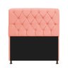 Kit Cabeceira Lady e Recamier Taty 160 cm Queen Size Suede Coral - Amarena Móveis - 2