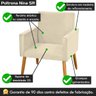 Poltrona para Quarto de Menina Nina Suede Bege - 4
