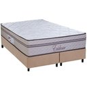 Ver imagem 1 de Cama Box Queen: Colchão Molas Masterpocket Ensacadas Paropas Evidence + Base Crc Suede Clean (