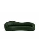 Ver imagem 4 de Sofá Star 270 Cm Orgânico Decorativo Sala Recepção Zahav:verde Courino Sintético