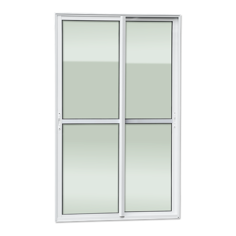 Porta Correr 2 Folhas Moveis 210 x 150 Elite c/Fecho Autom V.Liso Branco Brimak