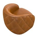 Ver imagem 7 de Kit 2 Poltronas Decorativa para Sala 90cm Tressê Zion M22 Sintético Caramelo - Mpozenato