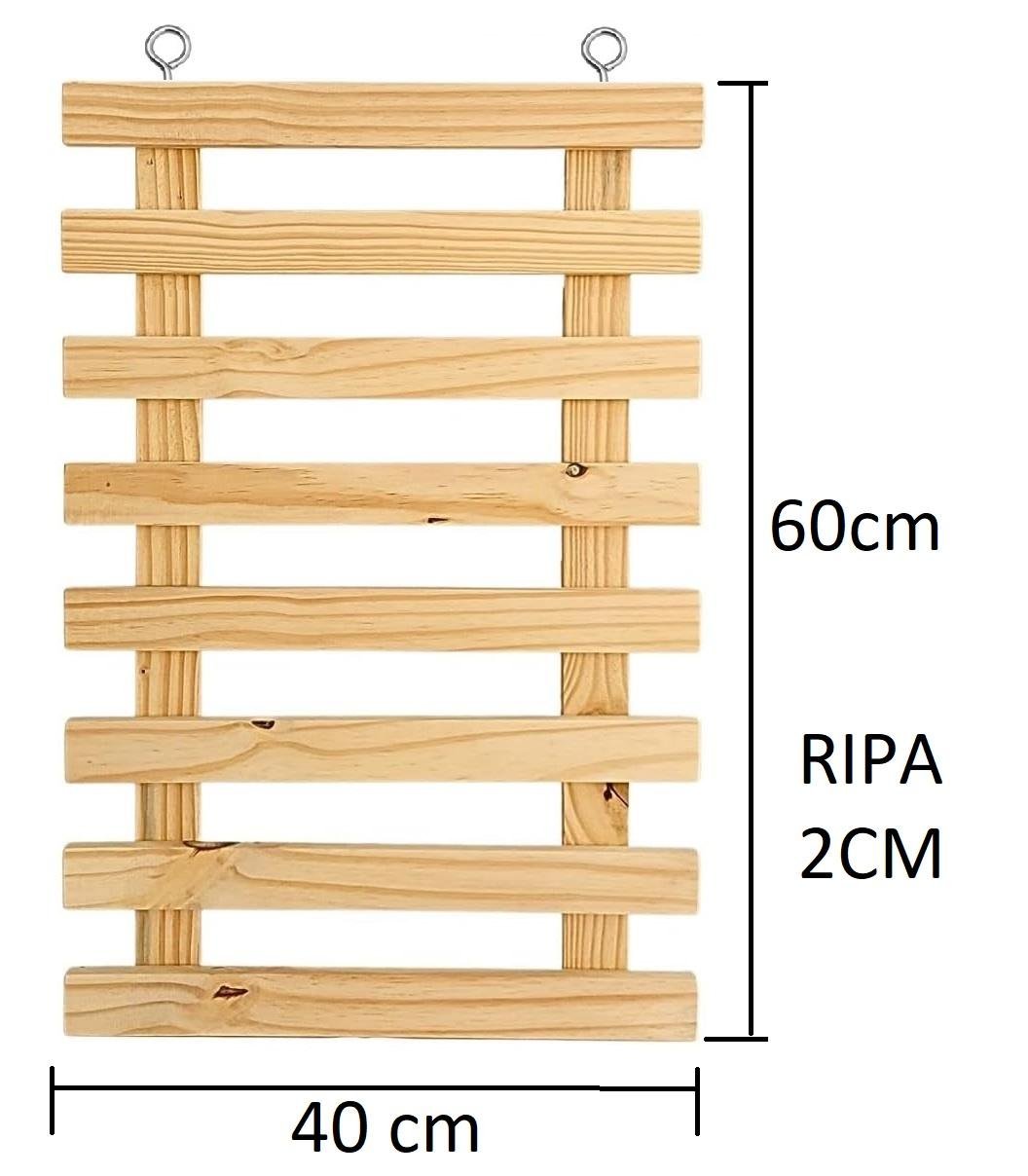 Treliça Painel Jardim Vertical Madeira Suporte 2 Un 60x40cm - 4